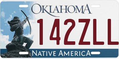 OK license plate 142ZLL