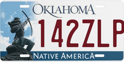 OK license plate 142ZLP