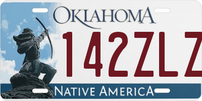OK license plate 142ZLZ