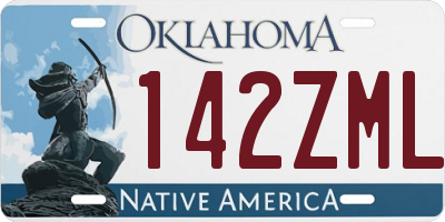 OK license plate 142ZML