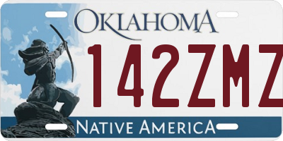 OK license plate 142ZMZ