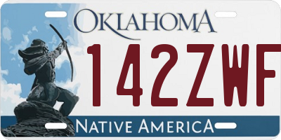 OK license plate 142ZWF