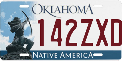 OK license plate 142ZXD
