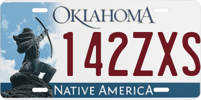 OK license plate 142ZXS