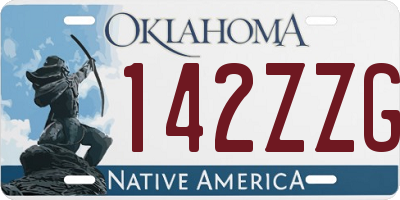 OK license plate 142ZZG