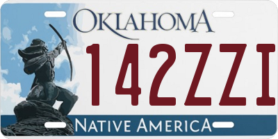 OK license plate 142ZZI