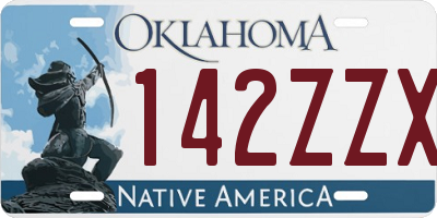 OK license plate 142ZZX