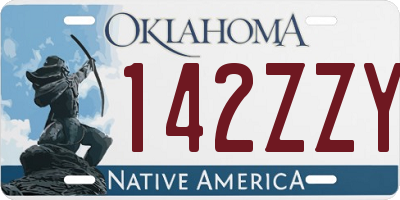 OK license plate 142ZZY