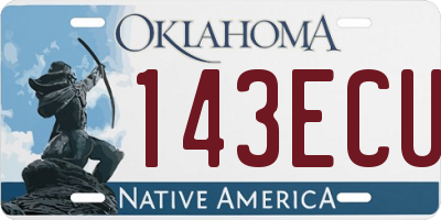 OK license plate 143ECU