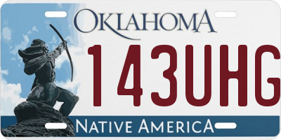 OK license plate 143UHG