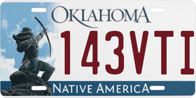 OK license plate 143VTI