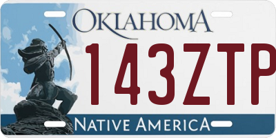 OK license plate 143ZTP