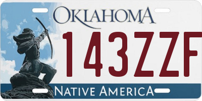 OK license plate 143ZZF