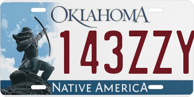 OK license plate 143ZZY