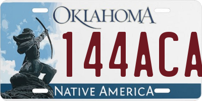OK license plate 144ACA
