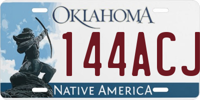 OK license plate 144ACJ