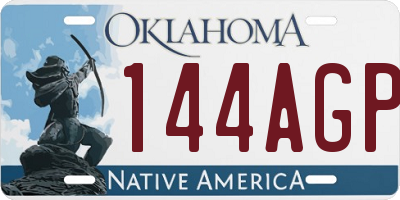 OK license plate 144AGP