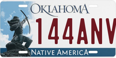 OK license plate 144ANV