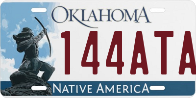 OK license plate 144ATA