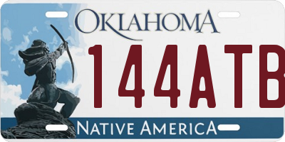 OK license plate 144ATB