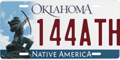 OK license plate 144ATH