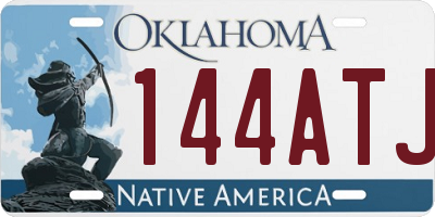 OK license plate 144ATJ
