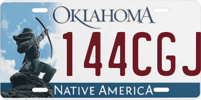 OK license plate 144CGJ