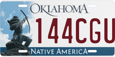 OK license plate 144CGU