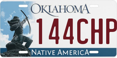 OK license plate 144CHP