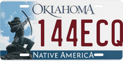 OK license plate 144ECQ