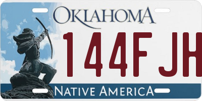 OK license plate 144FJH