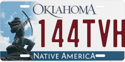OK license plate 144TVH