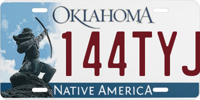 OK license plate 144TYJ
