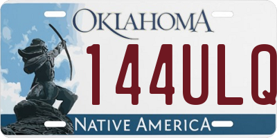 OK license plate 144ULQ