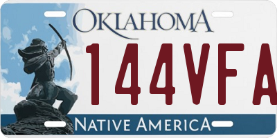 OK license plate 144VFA