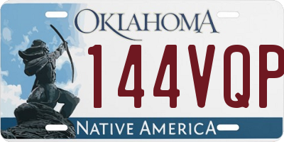 OK license plate 144VQP