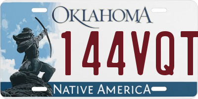 OK license plate 144VQT