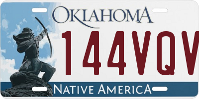 OK license plate 144VQV