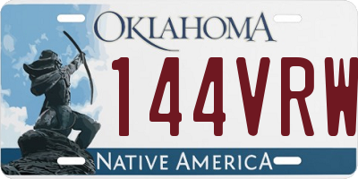 OK license plate 144VRW