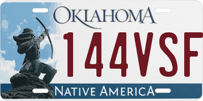 OK license plate 144VSF