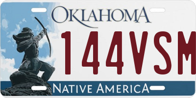 OK license plate 144VSM