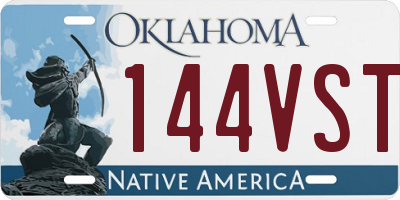 OK license plate 144VST