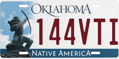 OK license plate 144VTI
