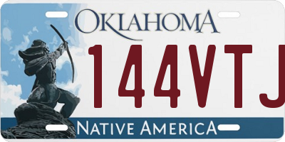 OK license plate 144VTJ