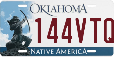 OK license plate 144VTQ