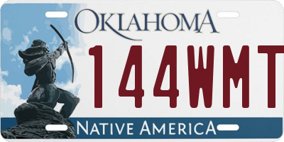 OK license plate 144WMT