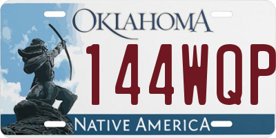 OK license plate 144WQP