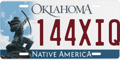 OK license plate 144XIQ