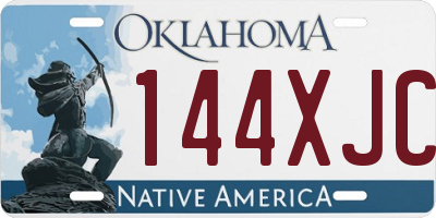 OK license plate 144XJC