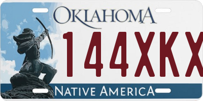 OK license plate 144XKX
